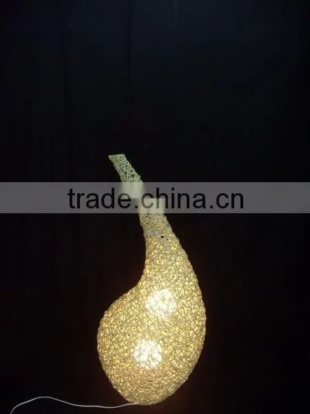 Modern Cane Table Lamp With On/off Switch on Cable photo-2
