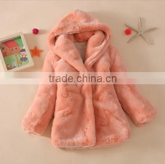 Frozen Winter Fur Coat Girls Japanese Jackets and Coats photo-2