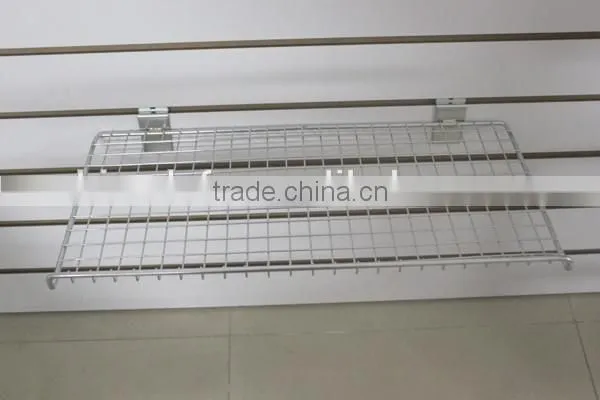 Wire Mesh Supermarket Shelf for Slatwall photo-2