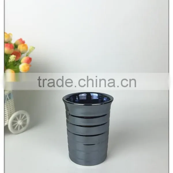 Polyresin Jewelry Blue Glaze Ceramic Bathroom Set photo-4