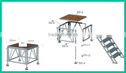Hot Sale Aluminum Stage With Stairs photo-2