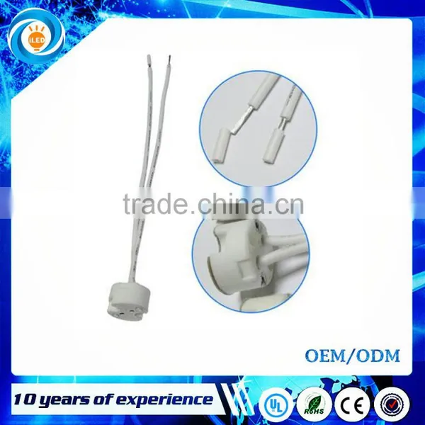 LED Halogen Light Ceramics MR16 MR11 GU5.3 G4 Lamp Holder Socket Base Adapter Wire Connector