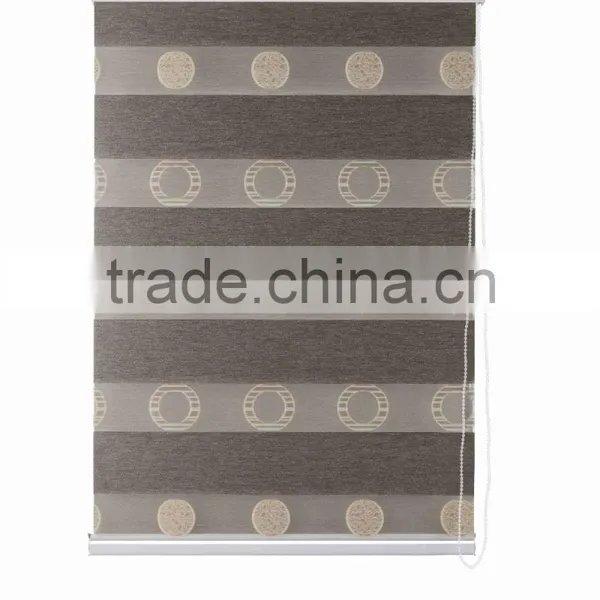 Blackout Double Layer Zebra Roller Shades, Office Curtain photo-5