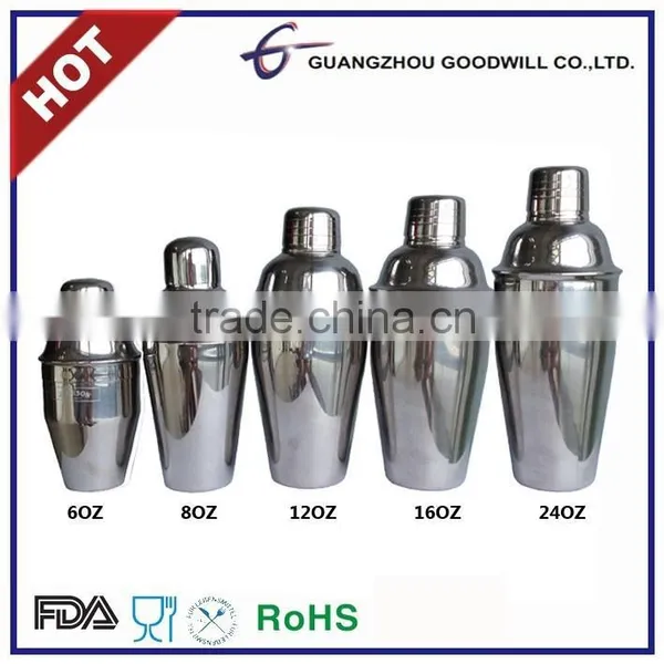 Stainless Steel Food Grade Promotional Bar Wine Cocktail Shaker photo-3