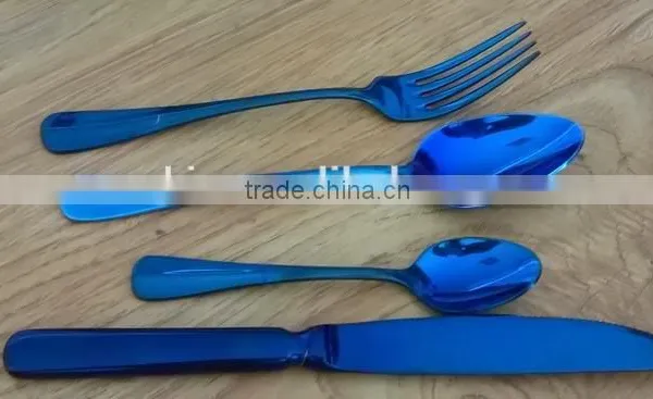 Stainless Steel Tableware Gold, Rose Gold, Blue, Black Color Coating photo-6