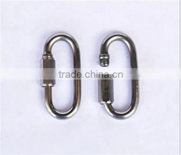 18KN Outdoor Safety Buckle Clasp O-Shape Stainless Steel Screw Gate Climbing Button Carabiner Camping Hiking Safety Hook Gear photo-2