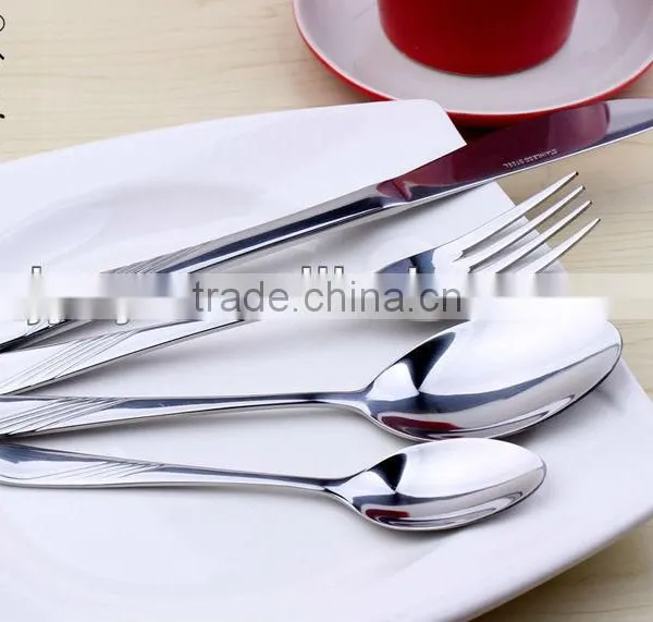 Fasion Design Moden Mirror Polish Wholesale Stainless Steel Dinnerware photo-4