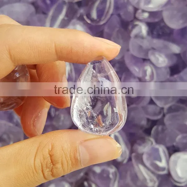 Amethyst Crystal Tear Shaped Pendulum Semi-precious Crystal Pendants Stones photo-2