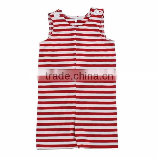 Wholesale 2016 Popular High Quality Soft Cotton Strip Fabric Baby Lime Striped Romper for Baby Girls photo-4