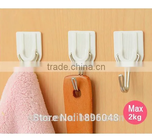 1Set/6PCS Self-Adhesive Home Wall Hanger Strong Sticky Hook Bathroom Towel Holder