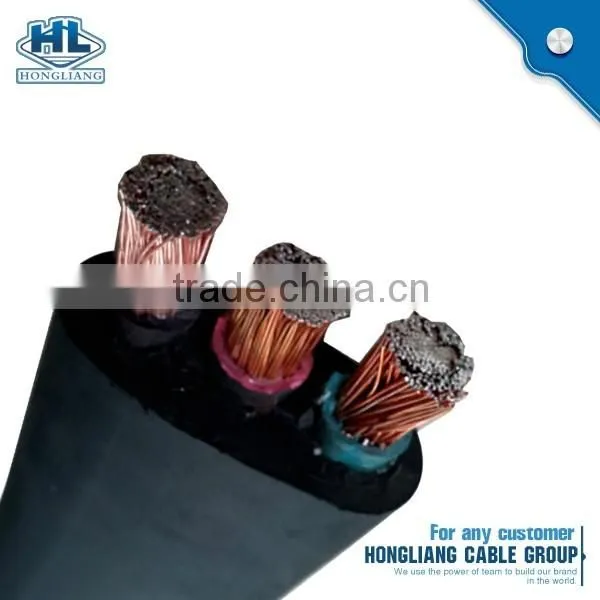 IEC Standard Copper Conductor Rubber Sheath 4 Core 25mm2 Flat Cable photo-5