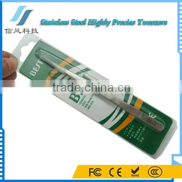 BST-11L Highly Precise Straight Tweezer Stainless Steel photo-2