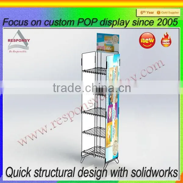 Supermarket Used Custom-made Stand Baby Diapers Display Shelf photo-3