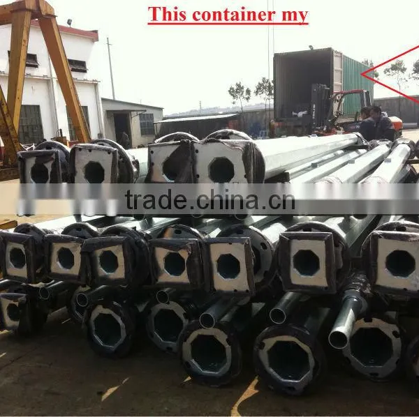 galvanized steel lightning pole