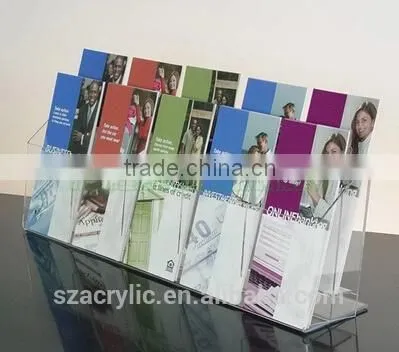 Magnetic Clear Acrylic Sign Magazine Holders With Pocket photo-3