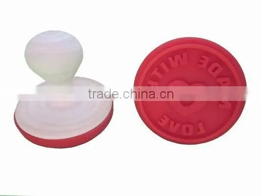 Silicone Cookie Stamp "made With Love" Valentines Day Gift photo-3