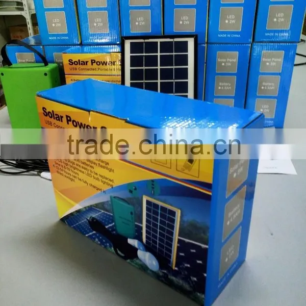 Small Solar Home System 3w Solar Panel Kits photo-5