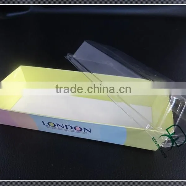 Simple Design Disposable Kraft Paper & Plastic Box for Cupcake photo-2