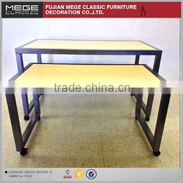Custom Made Wooden Tiered Display Stand For Clothes photo-5