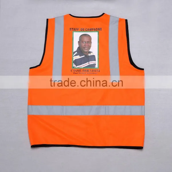 Leader Reflective Vest With Logo Custom For Election Campaign photo-5