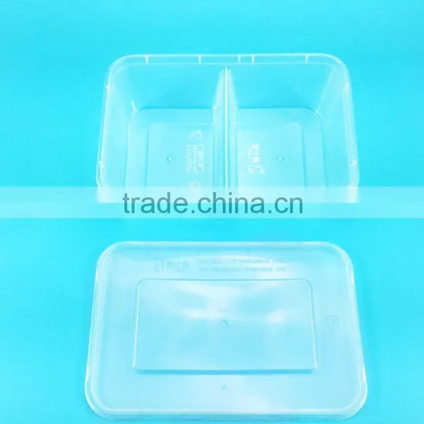 750ml/1000ml Disposable Take Away Plastic PP Food Containers Microwave Lunch Box photo-2