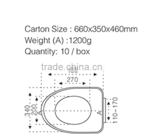 Hydraulic Bidet Toilet Seat With Adjustable Hinge FG82PP photo-3