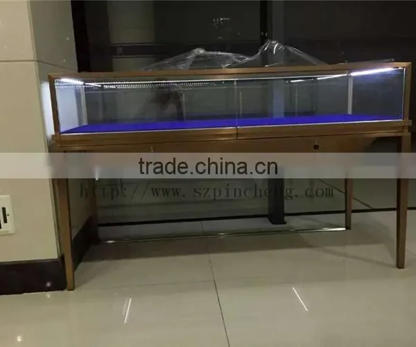 Customized Metal Material Luxury Glass Watch Jewelry Lighting Display Cabinets photo-2