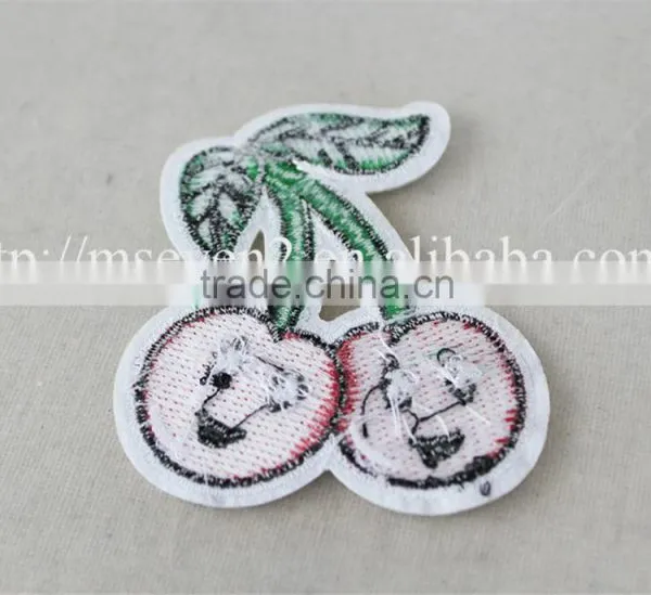 Good Price 7*8 cm Red Patches Cherry Pattern Design Indian Embroidery Patch photo-4