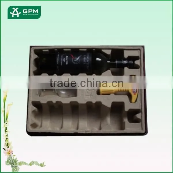 Biodegradable Cheap Paper Wine Glass Holder Tray photo-3
