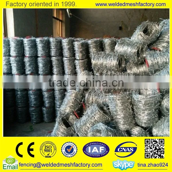 Cheap Galvanized /PVC Coated Double Twist Barbed Wire photo-6