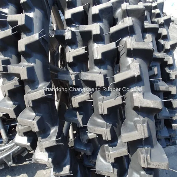 High Performance Speed Rice Transplanter Solid Rubber Wheels 600mm Agricultural Paddy Field Tyres With Rim photo-5