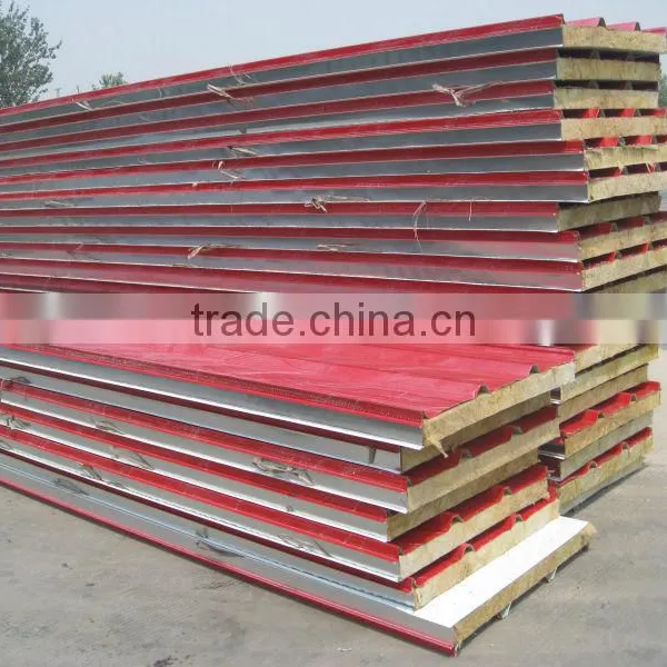Rock Wool Sandwich Roof Panels/rockwool Sandwich Panel/Galvanized Roof Panels photo-4