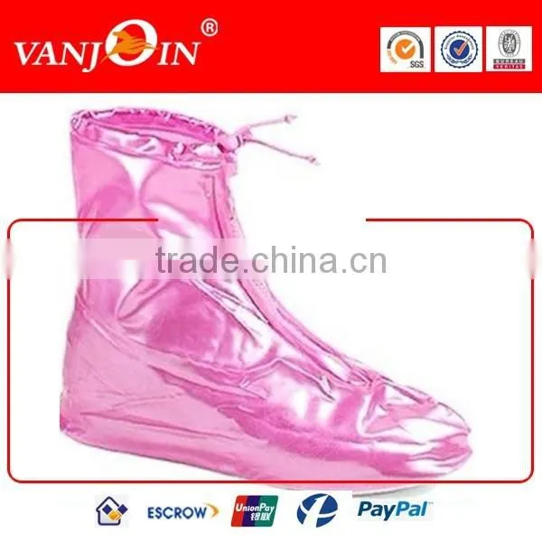 Fashion White Zippered Nonslip Rainproof Flodable Reusable Short Covers photo-2