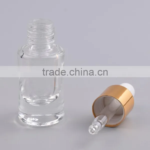 Mini 3ml Empty Glass Bottle Short Dropper, Essential Oil Glass Bottles With Aluminum Cap Dropper photo-2