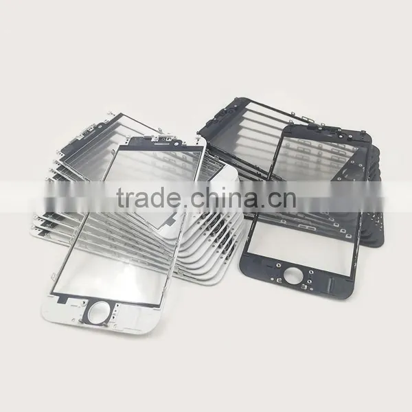 For IPhone Black White Orginal Panel Glass + Bezel Frame Cold Press +oca Assembly LCD Repair OCA Machines photo-2
