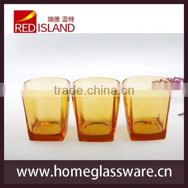 Spray Color Whisky Mini Glass Cup Square Cup photo-2