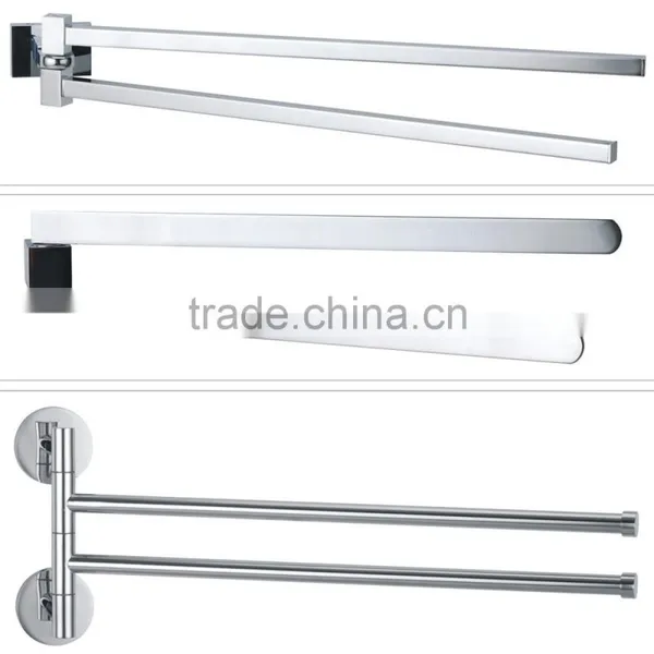 Stainless Steel 304 Wall Mounted Bathroom Towel Rack With 3 Remove Bars photo-4
