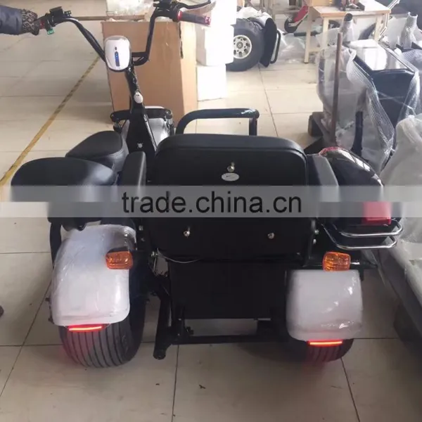 2017 Mini Citycoco 18*9.5 Inch 3 Pneumatic Wheels Electric City Scooter City Coco Motor Cycle With 3 Seats photo-3