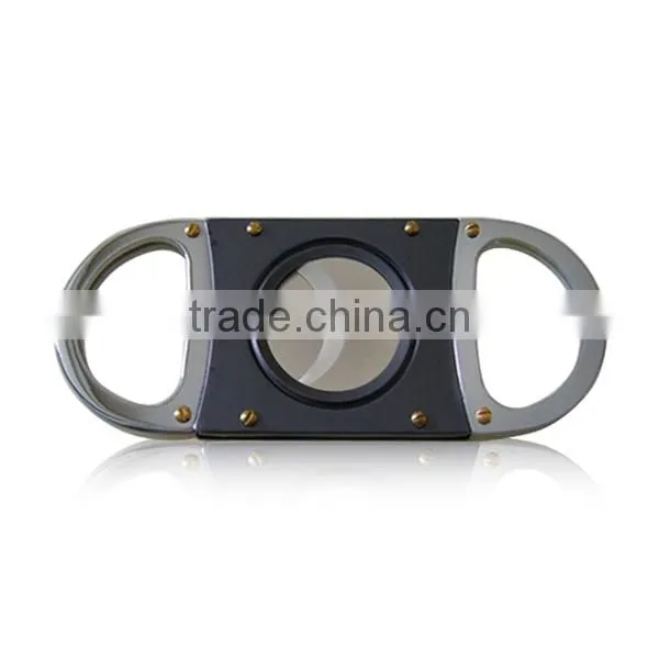 Stainless Steel Cigar Cutter, Blade Metal Silver Scissor Pocket Size Cigar Knife photo-2