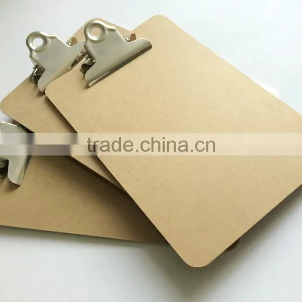 High Quality A5 MDF Office Clipboard With Metal Butterfly Clamp