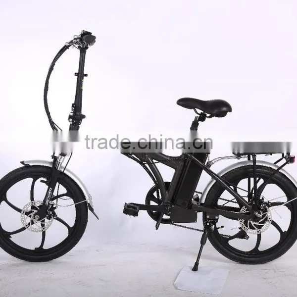 CE 36V 250W Foldable Electric Bicycle 20inch Folding Electric Bike With One-piece Aluminum Alloy Wheel photo-3
