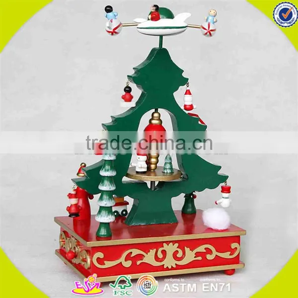 Wholesale Baby Wooden Carousel Horse Music Top Fashion Kids Wooden Carousel Horse Music Box W07B011C photo-2