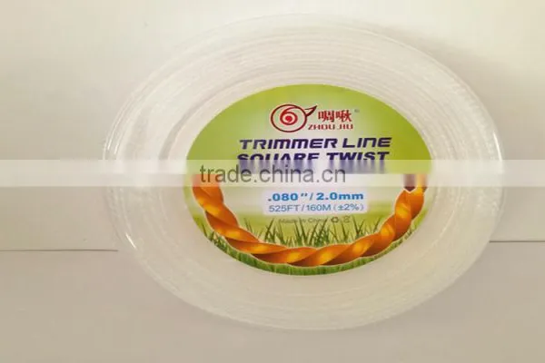 Brush Cutter Parts Nylon Grass 2.0mm Square Twist Trimmer Line photo-3