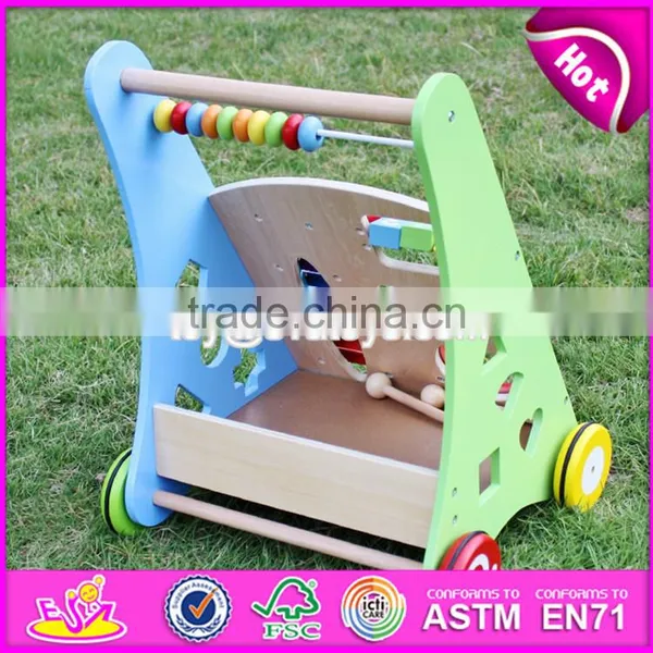 Wholesale Best Design Multi Push Along Wooden Baby Walking Toys W08J001 photo-5
