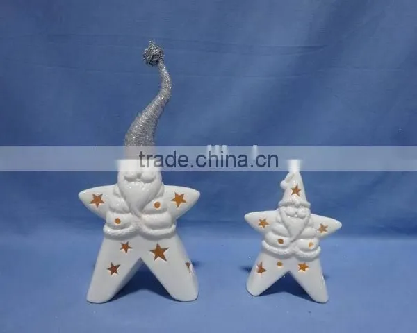 Christmas Decoration Porcelain With Iron Ornaments Gifts photo-4