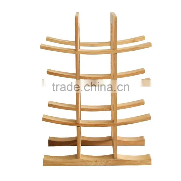 Hot Sale Eco-friendly Bamboo Wine Bottle Holder Bamboo Wine Rack photo-5
