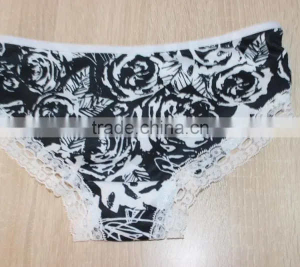 GZY High Quality Big Bulk Fashion Lace Brief Cotton Brief Sexy Pads Briefs photo-6