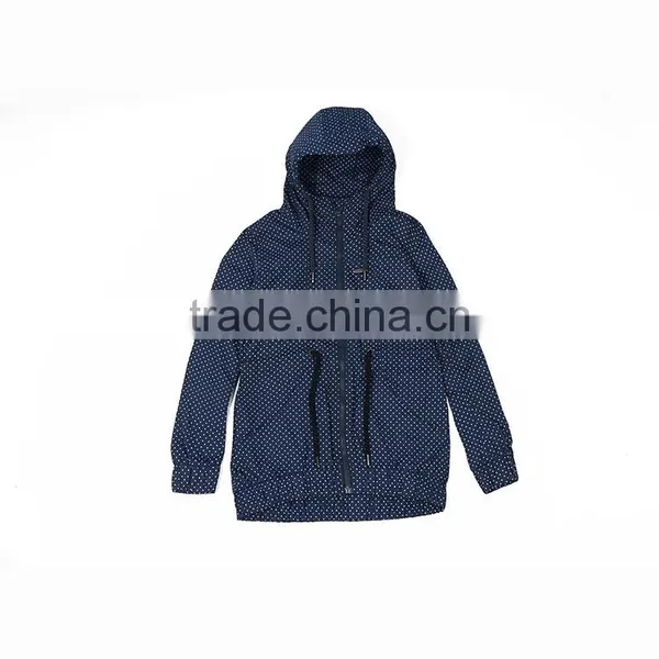 New Fashion Design Winter Plain Dyed Long Sleeve Custom Jacket