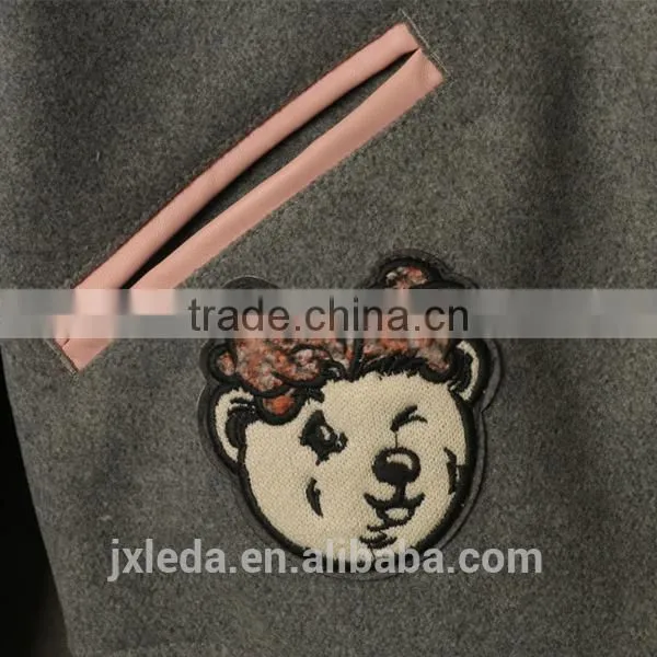 Custom Slim Fit Baseball Jacket for Woman photo-5
