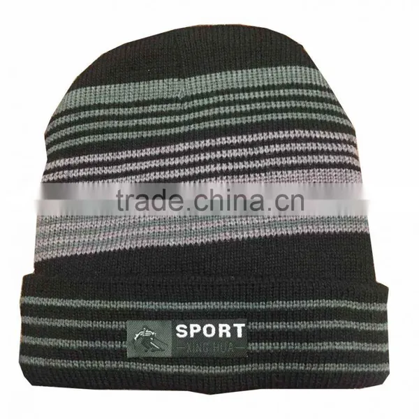 Winter Warm Thick Knitted Polyester Beanie Hat photo-3